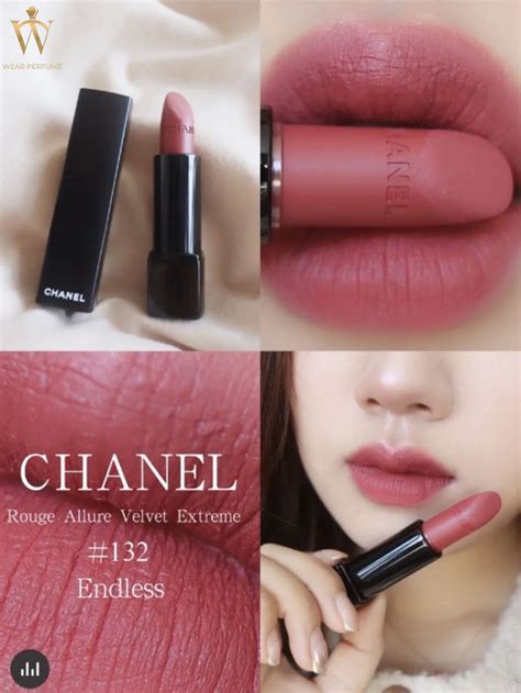 132 endless chanel|Chanel Endless (132) Rouge Allure Velvet Extreme Swatches.